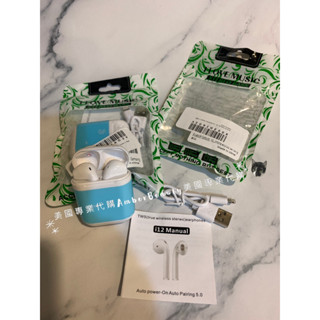 【美國直購正品 現貨在臺免等】i12 TWS 超迷你 無線 藍芽耳機 觸控 降噪耳機 運動耳機 立體聲 HIFI音效