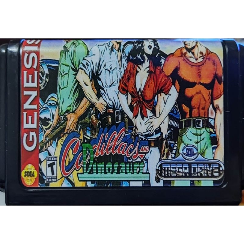 SEGA-MD卡帶-大型電玩-恐龍快打-恐龍新世紀（注意說明，只能單打）