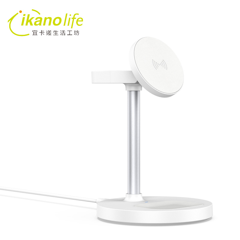 三合一多角度桌上型綜合磁吸充電座_支援MFI_適用iPhone12以上、airpods、Apple watch_HM29