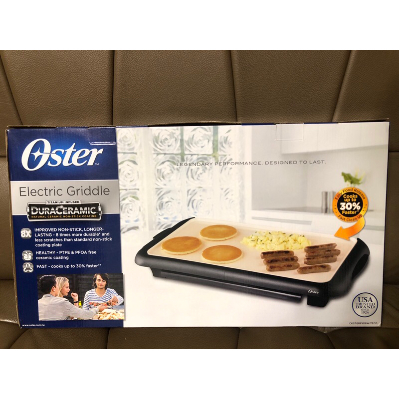 美國OSTER-BBQ陶瓷電烤盤CKSTGRFM18W-TECO
