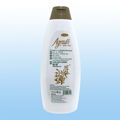 【AGRADO】客疲顏 (棕) 原型燕麥膠體浴液 (無色素香料) 720ml.