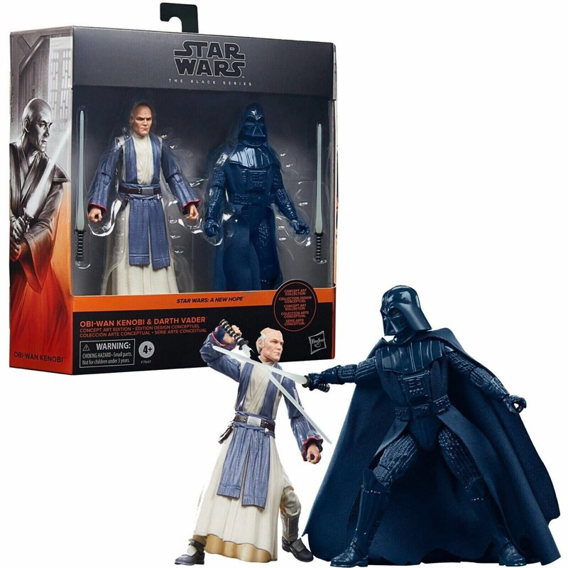 （不挑盒況）Hasbro 孩之寶 Star Wars 星際大戰 黑標系列 6吋人物 歐比王 肯諾比 & 黑武士