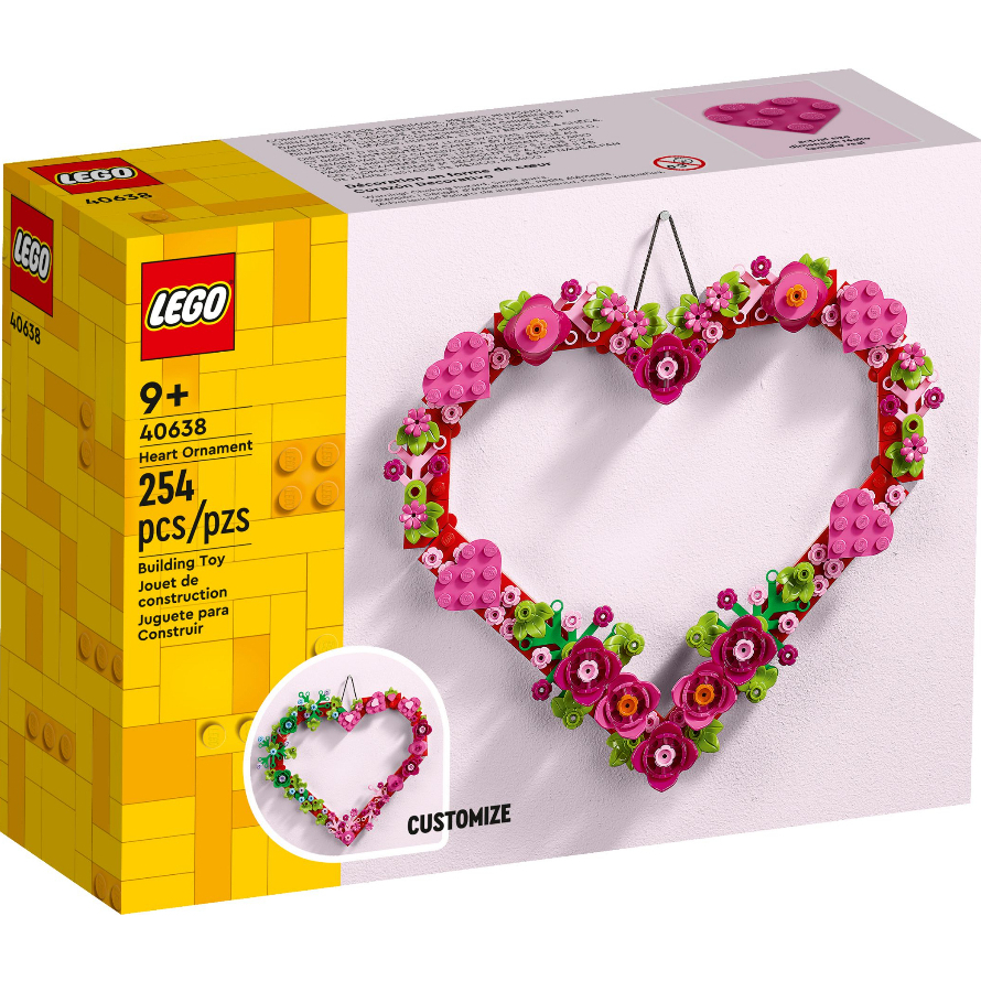 &lt;全新&gt; LEGO Miscellaneous 情人節系列 心形裝飾 Heart Ornament 40638 &lt;全新&gt;