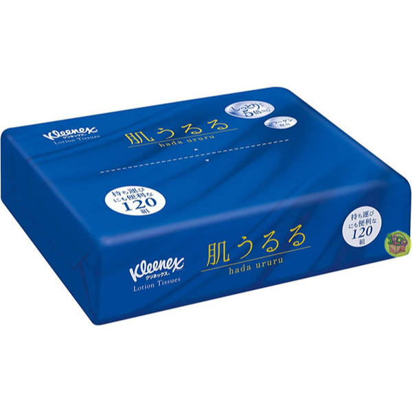 【JPGO】日本製 Kleenex 舒潔 保濕抽取式面紙 120抽~單包