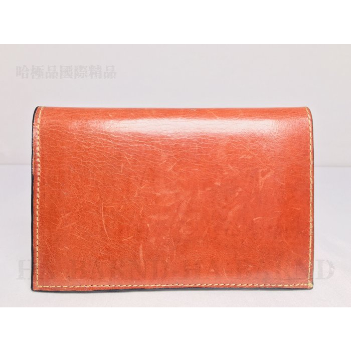 【哈極品】二手品《BERLUTI 咖啡色 全皮 9卡 中夾/皮夾/錢包》