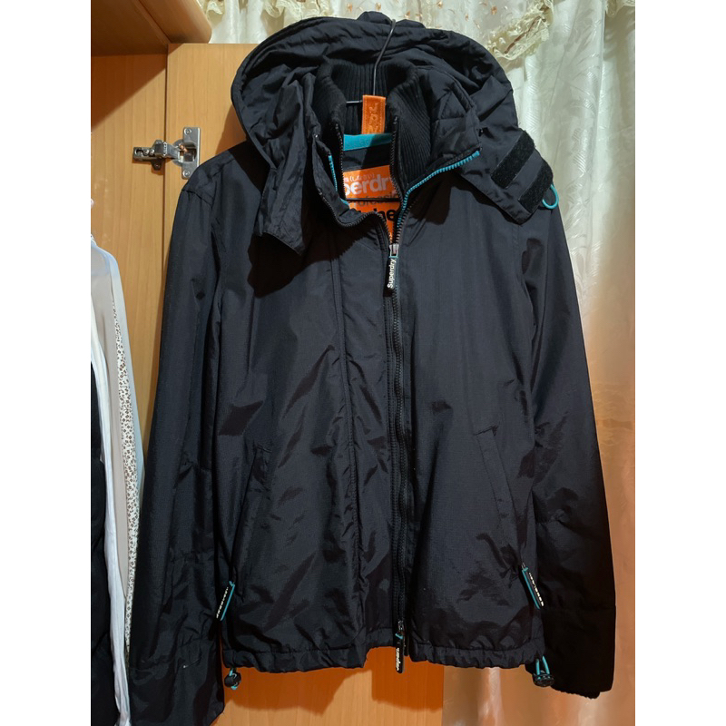 Superdry 極度乾燥 WINDCHEATER 防風外套 藍綠色x黑色