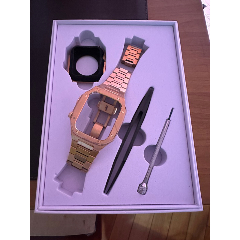 Apple Watch金屬錶殼45mm玫瑰金