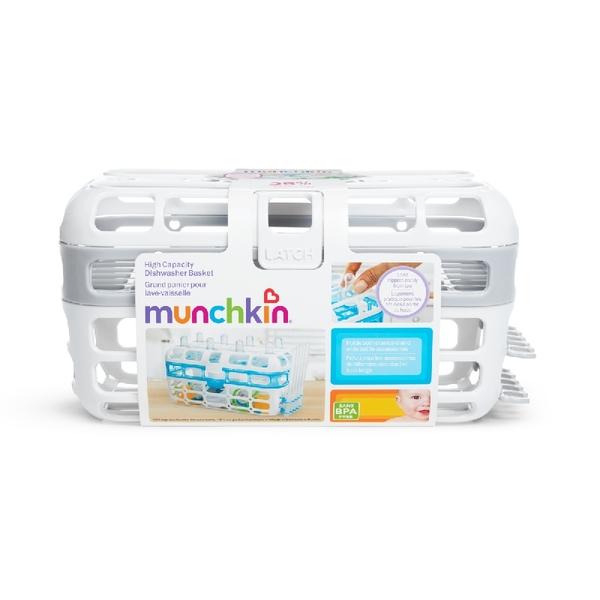 美國 Munchkin 洗碗機專用小物籃-灰(可用於洗碗機)【金寶貝】