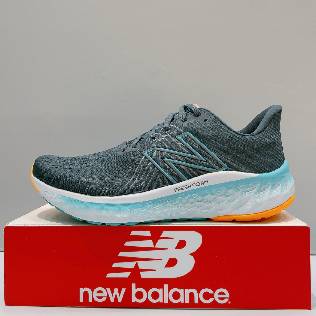 New Balance Vongo V5 男生 灰藍 2E寬楦 緩震 透氣 運動 慢跑鞋 MVNGOCD5