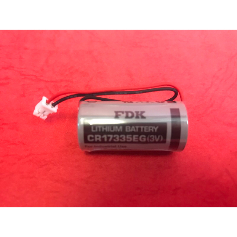 【消防共和國】消防器材 TYY永揚 日本 FDK CR17335EG 3V鋰電池 帶插頭 一次性鋰電池 YDS-H03