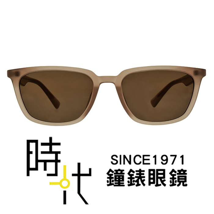 【CARIN】韓系太陽眼鏡 KRISTEN C2 方框墨鏡 膠框太陽眼鏡 奶茶色/茶色鏡片 54mm 台南 時代眼鏡