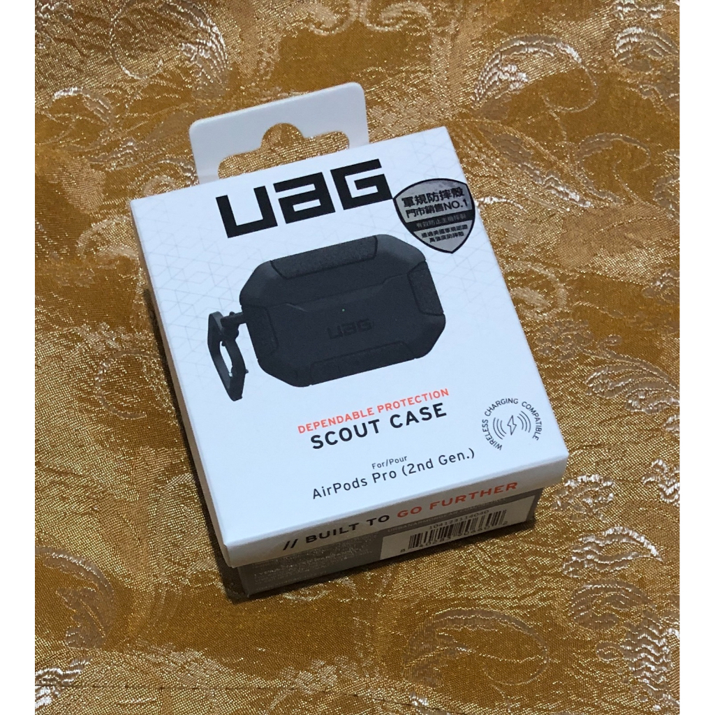 全新未拆 UAG AirPods Pro 2 耐衝擊防塵保護殼 APPLE 黑色