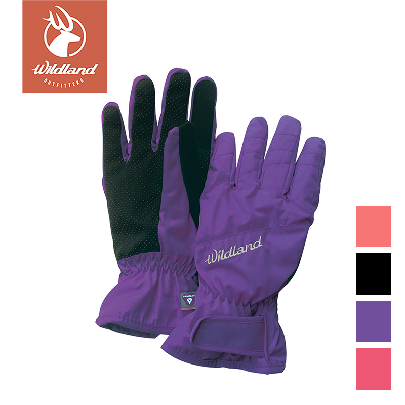 【Wildland 荒野】PR棉防水防風觸控手套 女 W2003-53 紫色 | 觸控手套 防風手套 抗寒手套