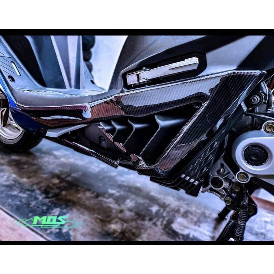 【KIRI】 MOS Kymco KRV KRV180 Roma GT 貼片式 卡夢 碳纖維 腳踏左右側蓋 (CF)
