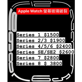 Apple Watch 螢幕玻璃維修/破裂/玻璃破/觸控不正常