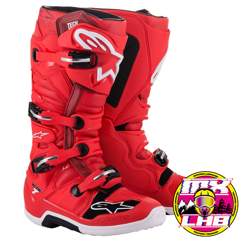 𝕸滑胎實驗室𝖃 Alpinestars® Tech 7 紅色 車靴 越野靴 防摔 越野 滑胎 林道