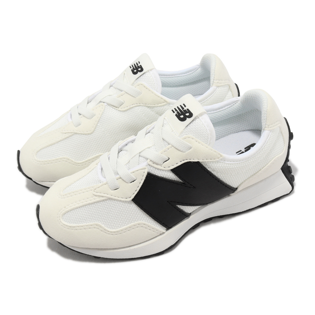 S.G NEW BALANCE 327 NB327 PH327CWB W 兒童運動鞋 復古鞋 鬆緊帶 白黑 中童