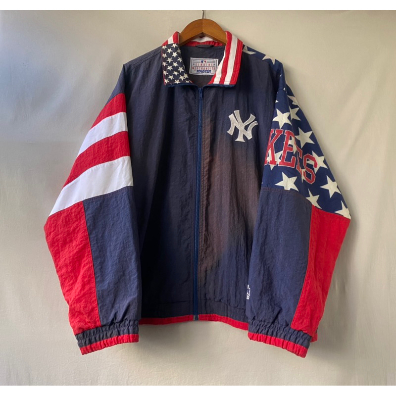 《舊贖古著》90s Starter Yankees windbreaker 洋基隊 防風外套 古著 vintage