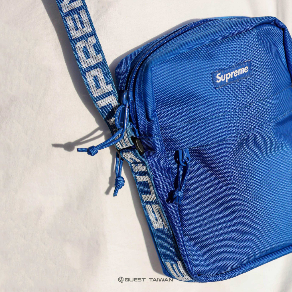 【QUEST】現貨 SUPREME 44TH SHOULDER BAG 開季 新品 18SS 側肩包 小包 藍色