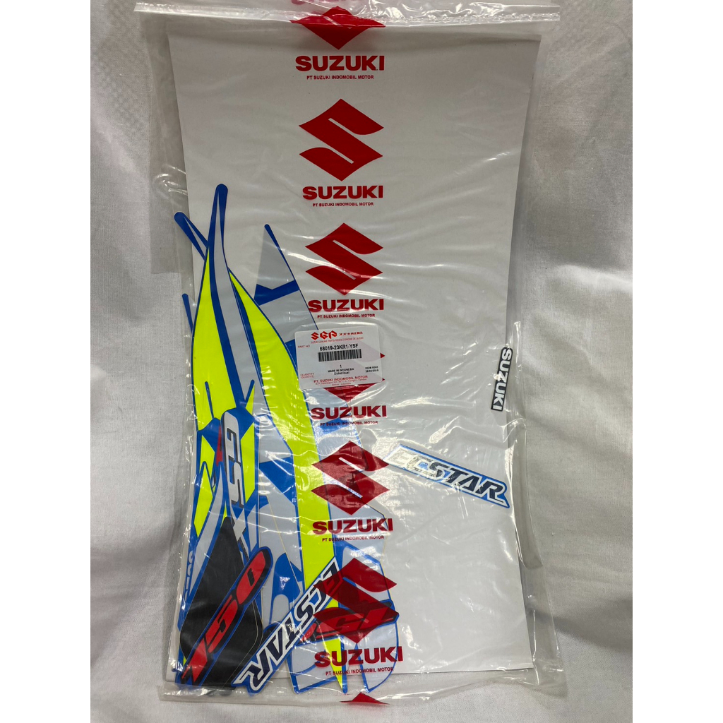 『米高貿易』SUZUKI原廠零件GSX-S150 68019-23KR1(23KS) 2019年全車貼紙(藍/黑)