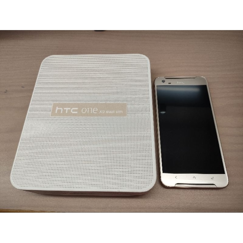 HTC One X9 dual sim X9u 黃晶金 二手手機 原裝盒