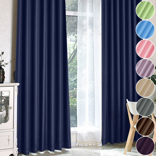 【小銅板】 加厚純色系列 遮光窗簾 寬300 多種高度可選 半腰窗落地窗 遮陽擋紫外線支援多種安裝方式