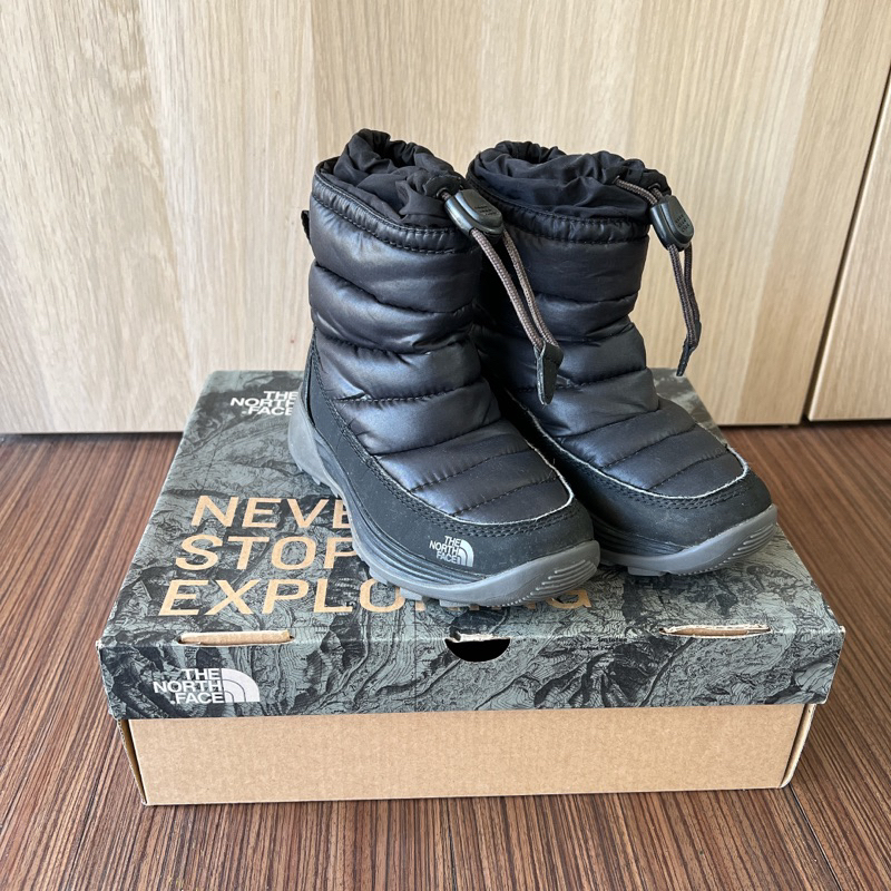 The North Face 黑色兒童雪靴 16.5cm 4y