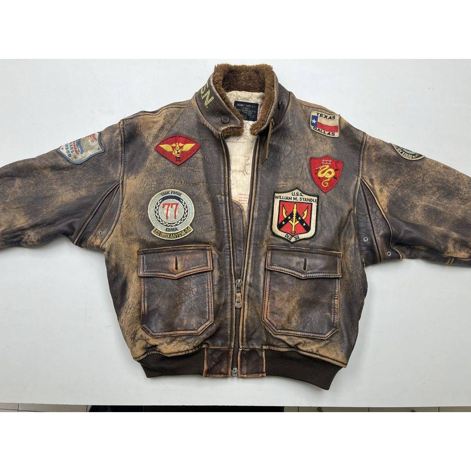 古著Avirex-美軍二戰駐華空軍,紀念飛行夾克,1987年限量複刻版 (下單前請先務必聊聊)