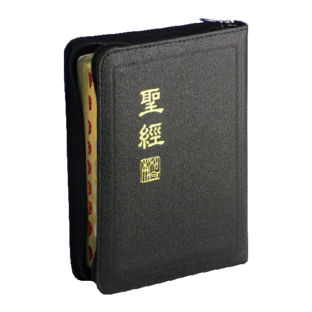 【中文聖經新標點和合本】神版 輕便型 拇指索引 黑色皮面金邊 CUNP57AZTI
