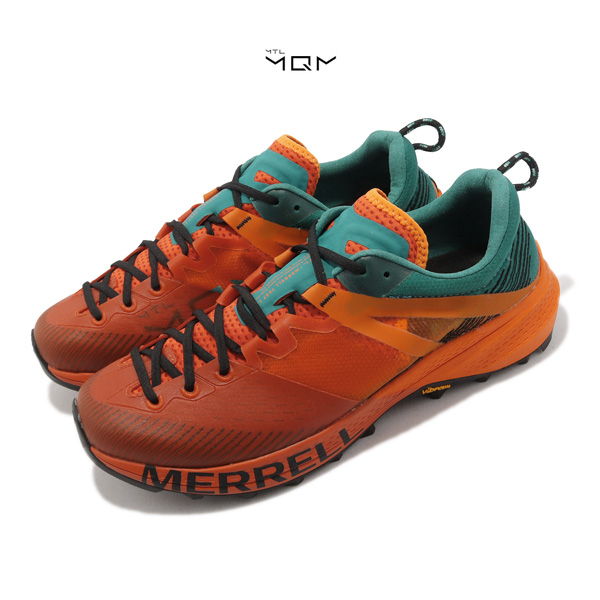 Merrell 越野跑鞋 MTL MQM 火焰橘 橘 綠 男鞋 女鞋 低筒 戶外鞋 黃金大底 【ACS】