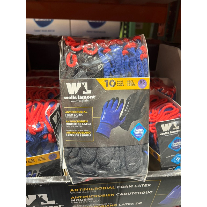 ［24H內出貨］ 好市多 美國尺寸  工作手套  十雙入裝 手套 乳膠手套 工作手套