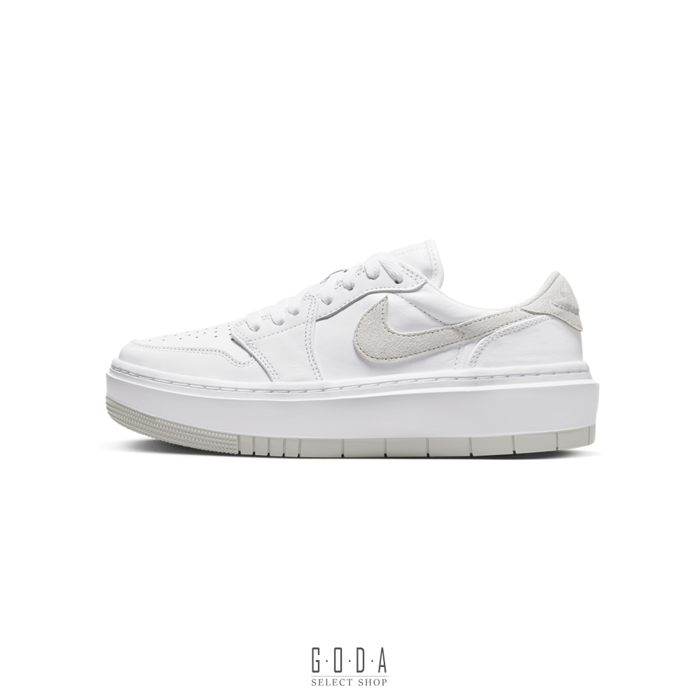 【AIR JORDAN 1 LOW ELEVATE SE】白灰 鹿皮勾｜厚底 增高 女鞋 DH7004-110