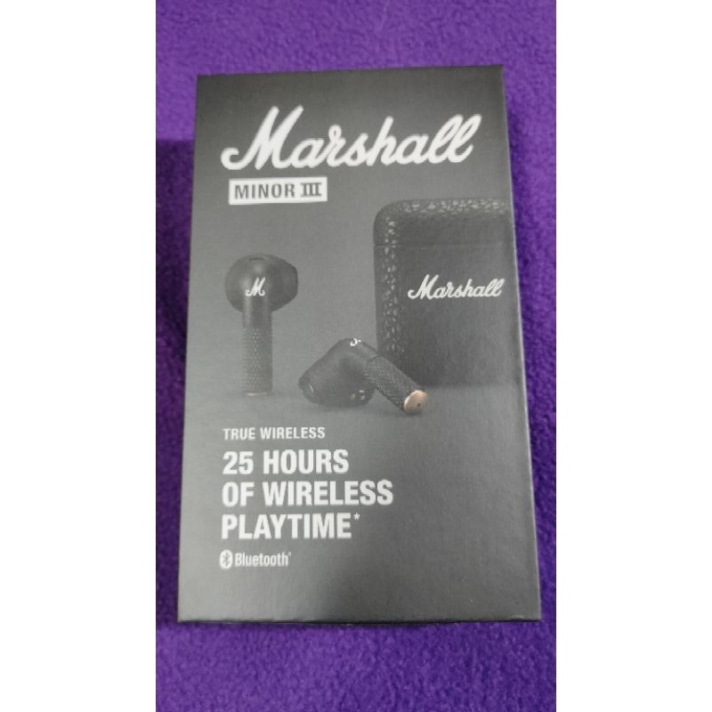 全新【Marshall】Minor III真無線藍牙耳機(經典黑)