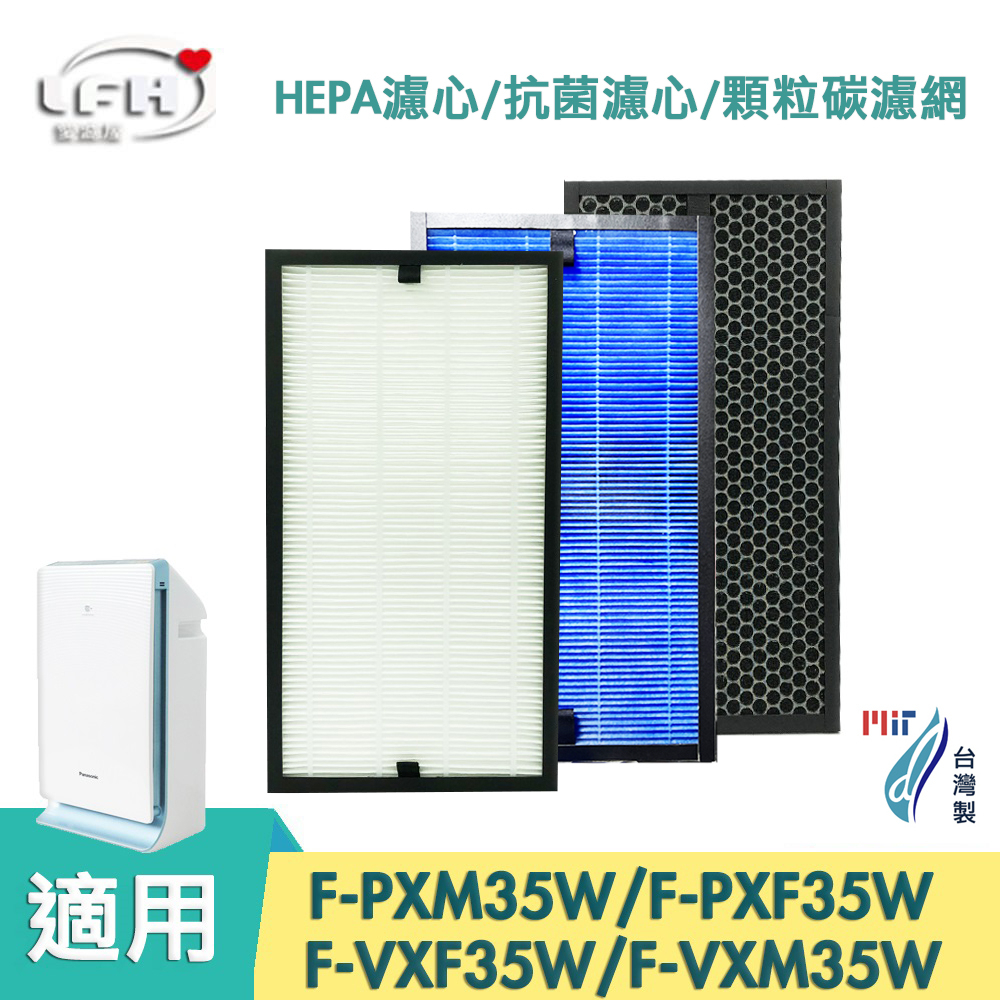 HEPA濾心抗菌防敏濾心 顆粒活性碳濾網  適用 國際牌 F-PXM35W PXF35W F-VXF35W VXM35W