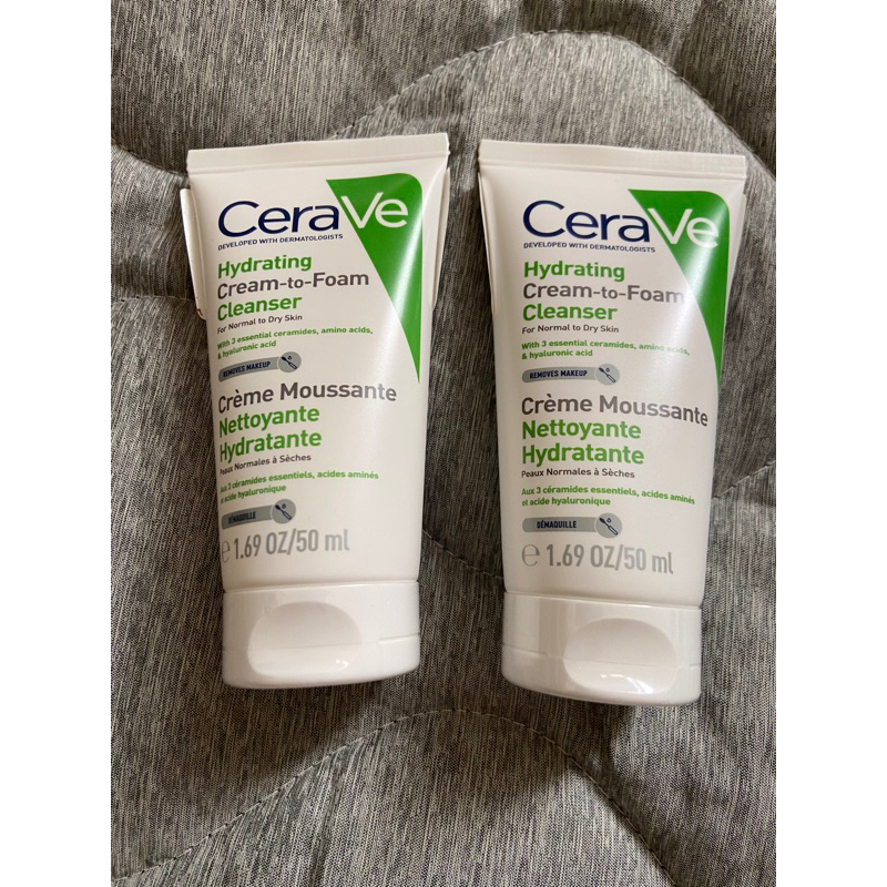CeraVe適樂膚🇫🇷旅行用🛫隨身瓶🇫🇷溫和洗卸泡沫潔膚乳50ml台灣萊雅公司貨