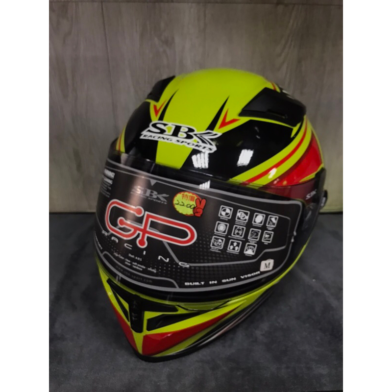 大里moto2輪館-台灣SBK GP全罩安全帽特價只要$2200元安