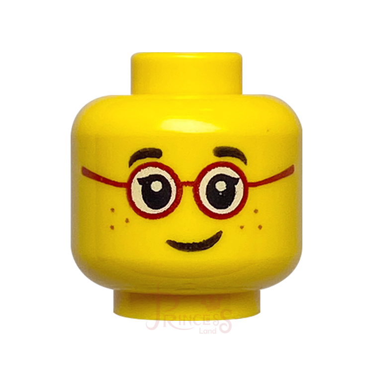 公主樂糕殿 LEGO 樂高 10257 小女孩 頭 眼鏡 雀斑 黃色 3626cpb1565 A294