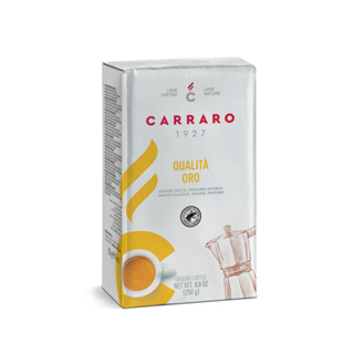 【Carraro】義大利精選 QUALITA ORO 研磨咖啡粉 (250g)｜中深焙