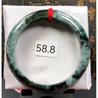 天然翡翠A貨 藍底飄花18.7圍 天然緬甸玉A貨 翡翠 手鐲 玉鐲 尋翠坊 翡翠A貨 23021714