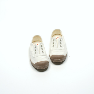 CIENTA 西班牙國民帆布鞋 M70997 05 白色 咖啡底 經典布料 童鞋