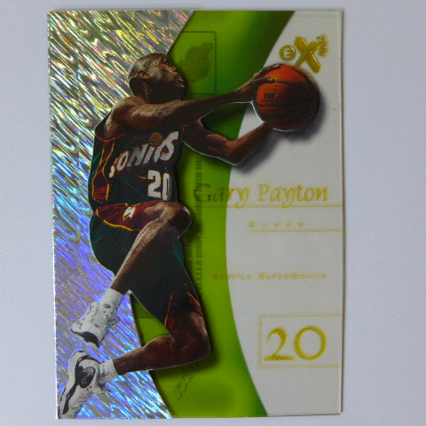 ~ Gary Payton ~手套/NBA名人堂/蓋瑞•裴頓  1998年EX2001.閃亮透明籃球卡
