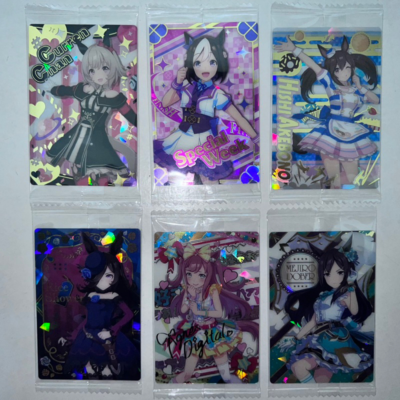 ￥My公仔￥ 真機伶 特別週 菱曙 米浴 愛麗數碼 目白多伯 勝負服 決勝服 賽馬娘 馬娘 威化餅 餅卡 收藏卡 卡片