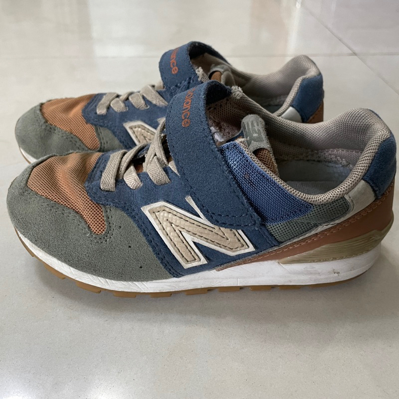 New Balance 996 童鞋 17.5cm 大童 藍綠棕 大地色系