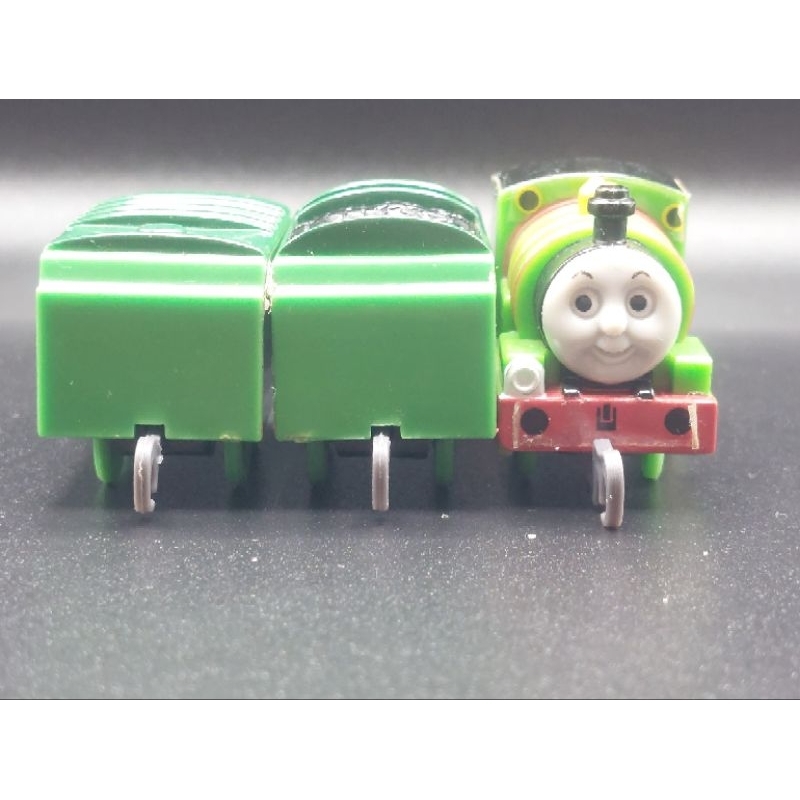 ［二手］扭蛋湯瑪士小火車組|車頭×1|貨車箱×2|共3台（無扭蛋殼）