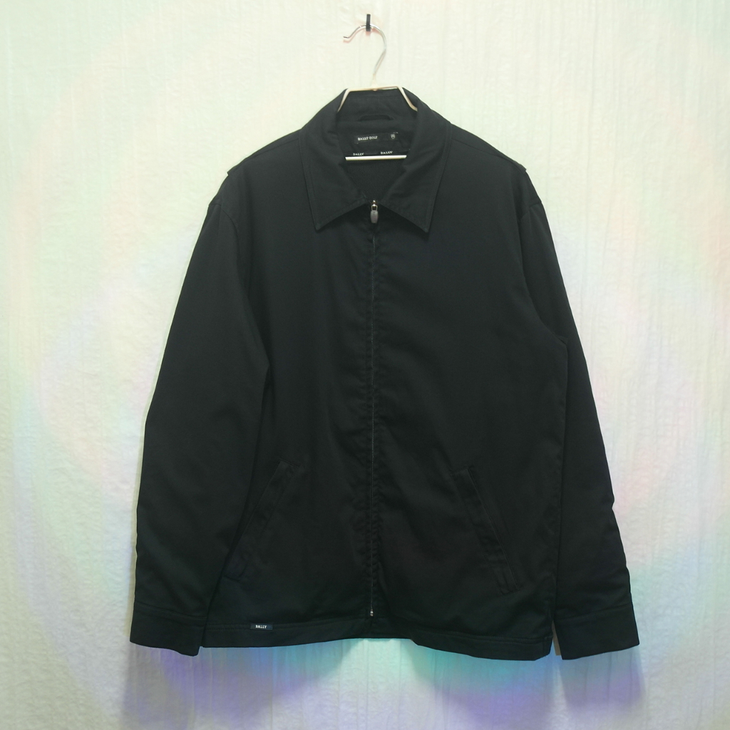 三件7折🎊 Bally 外套 夾克 風衣 黑 極稀有 老品 復古 古著 vintage