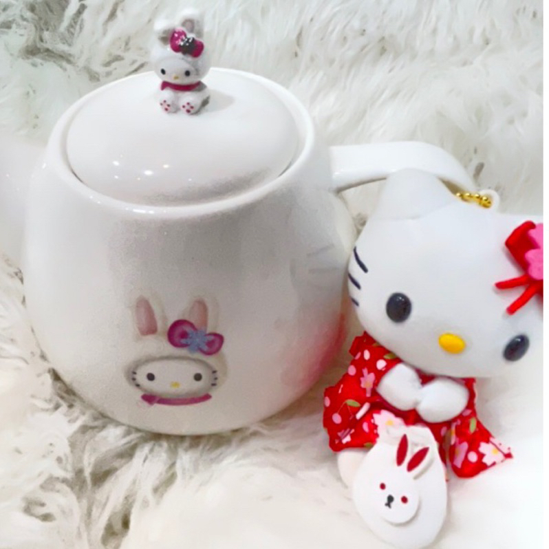 日本進口Hello Kitty兔子造型大茶壺