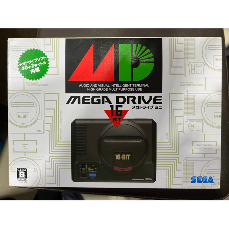 二手美品現貨 日版 數量稀少 SEGA MEGA DRIVE MD mini 內含42個遊戲 有（幽遊白書）如圖