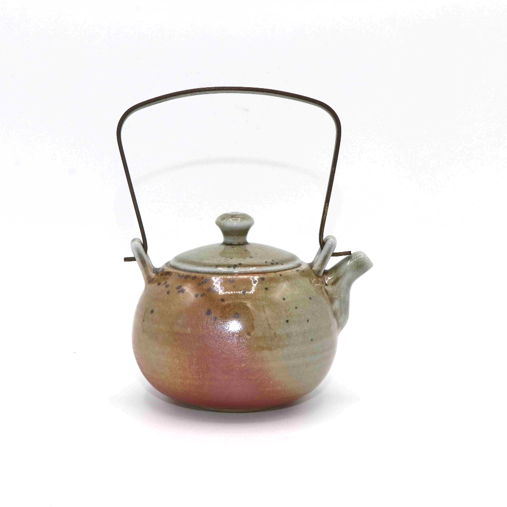 手工柴燒陶製 金香提壺 約120ml 白邦琮老師作品「茶有大益」