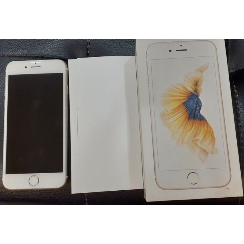 中古機 9成新 蘋果 apple iphone 6s 32g 金色 單手機 鋼化玻璃 原廠紙盒 女用機 可自取