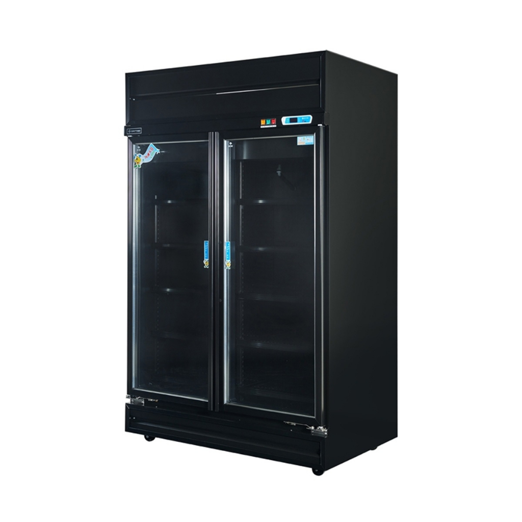 黑色雙門玻璃冷藏展示櫃 得台 Daytime 機上型 二門 全黑 冷藏 冷凍 展示櫃 110V 220V 全省配送